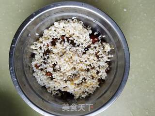 大枣红豆糯米饭的做法步骤:4