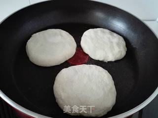豆沙发面烙饼的做法步骤:5