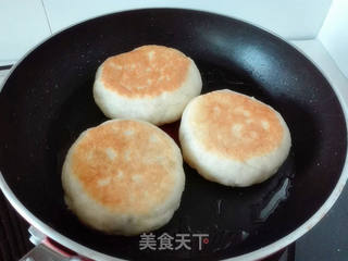 豆沙发面烙饼的做法步骤:6