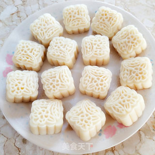 金沙奶黄冰皮月饼的做法步骤:16