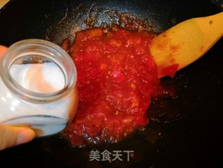 #夏日快手菜#番茄火腿凉面的做法步骤:8