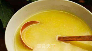 金汤小米鸡毛菜,一招让你爱上吃杂粮菜的做法步骤:3