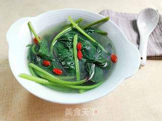 红薯叶汤的做法步骤：7