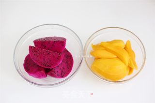 火龙果香草冰淇淋vs芒果冰淇凌的做法步骤:2