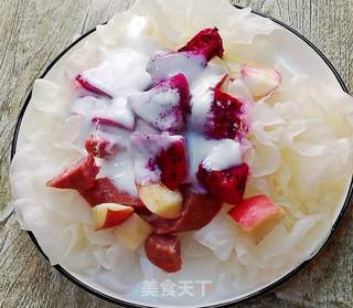 银耳牛肉肠水果沙拉的做法步骤:8