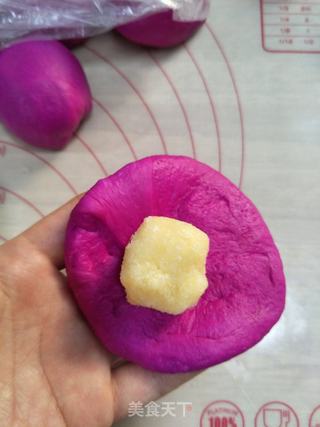 火龙果椰蓉面包的做法步骤:9
