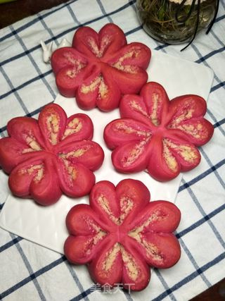火龙果椰蓉面包的做法步骤:17