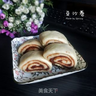 豆沙卷的做法步骤:18