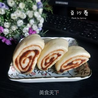 豆沙卷的做法步骤:19