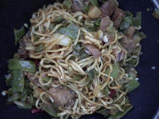 豆角排骨焖面的做法步骤:8