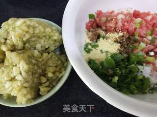 茄子肉馅饺子的做法步骤:3