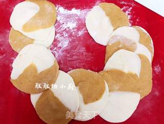 丝瓜胡萝卜肉末包子的做法步骤:11