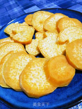 红薯糯米芝士饼的做法步骤:2