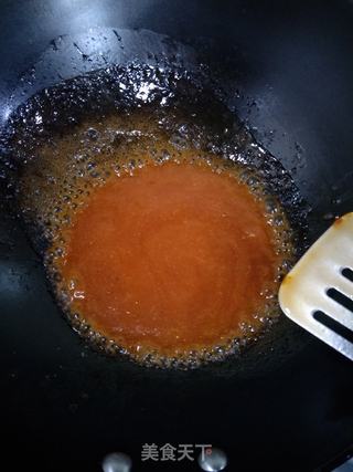 茄汁西兰花虾球的做法步骤:6