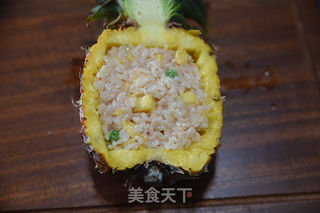 菠萝焗饭的做法步骤:3