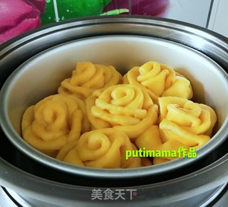 南瓜黄玫瑰的做法步骤:13
