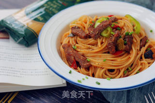 黑椒牛肉意面的做法步骤:15