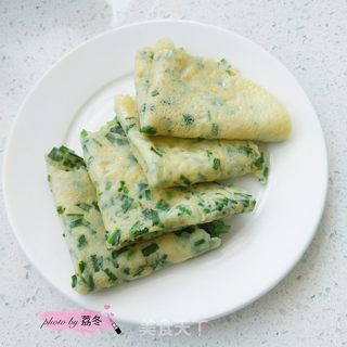 韭菜鸡蛋饼的做法步骤:13