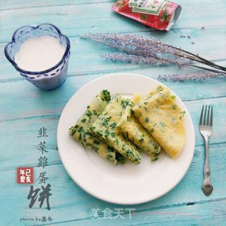 韭菜鸡蛋饼的做法步骤:14