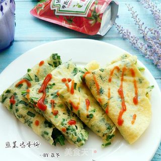 韭菜鸡蛋饼的做法步骤:15