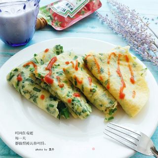 韭菜鸡蛋饼的做法步骤：17