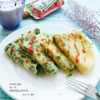 韭菜鸡蛋饼的做法步骤:17