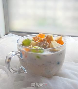 小白也能轻松搞定的营养健康早餐|减肥必备的轻食早餐~燕麦水果粥的做法步骤:7