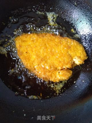 香酥鸡排的做法步骤:10