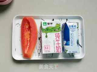 木瓜酸奶昔的做法步骤：1