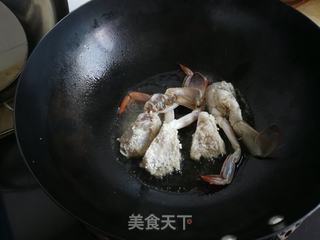 梭子蟹炒年糕的做法步骤:6