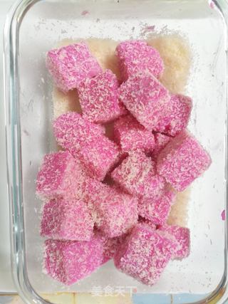 少女心火龙果牛奶小方的做法步骤:12