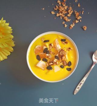 既可以当减肥早餐吃又可以当下午甜点消灭家里剩余南瓜~南瓜奶昔的做法步骤:8