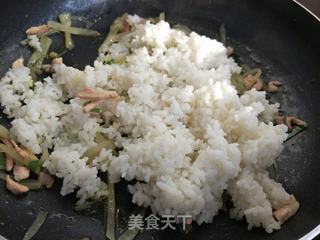 “ 榨菜 ”榨菜肉丝炒饭的做法步骤:7