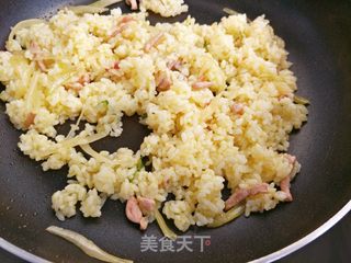 “ 榨菜 ”榨菜肉丝炒饭的做法步骤:8