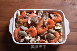海鲜焗饭的做法步骤:6