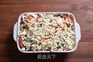海鲜焗饭的做法步骤:7