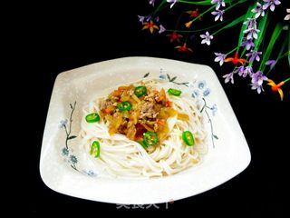 “榨菜”榨菜肉卤面的做法步骤：10