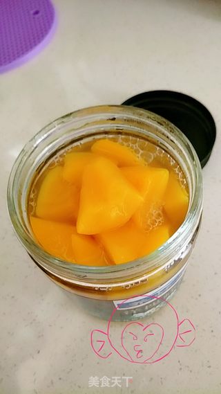 黄桃罐头的做法步骤:7