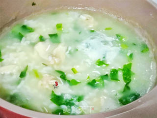 油麦菜馄饨粥的做法步骤:5