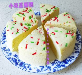小米蒸蛋糕的魅力的做法步骤:24