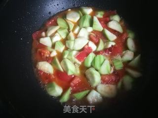 丝瓜烩油馍头的做法步骤:8