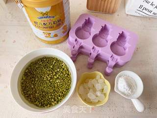 奶香绿豆冰棍的做法步骤：1