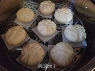 韭菜花粉丝鸡蛋包子的做法步骤:12