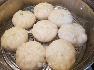 韭菜花粉丝鸡蛋包子的做法步骤:13