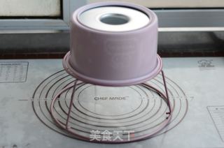 6寸中空玫瑰波浪戚风蛋糕的做法步骤：11