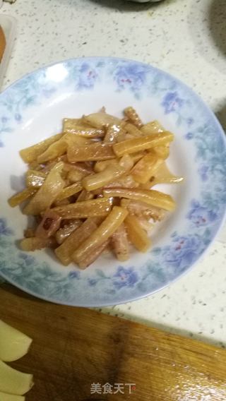 鱿鱼炒韭菜的做法步骤:5
