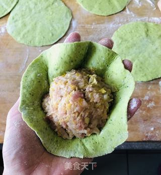 猪肉酸菜包子。的做法步骤:13