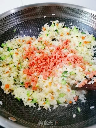 炒饭的做法步骤:9