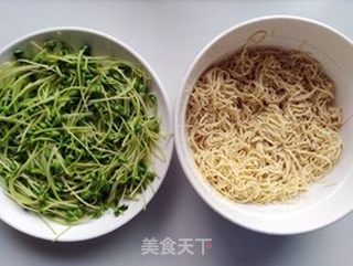 豆苗拌干丝的做法步骤:5