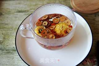 菊花红枣枸杞茶的做法步骤:3